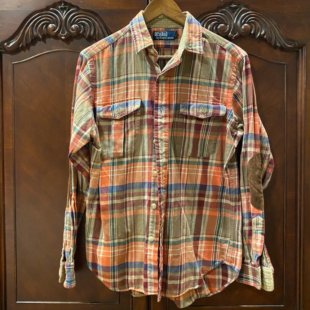 Polo Ralph Lauren Flannel with Suede Elbow Patches